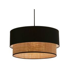 Prato Viseća Lampa Crna Bež 1x60W E27