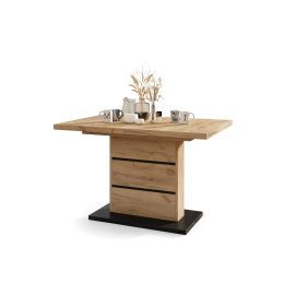 Piano Sto na Razvlačenje Svetli Hrast-Crni