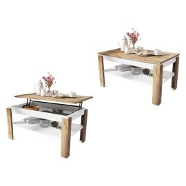 Multifunkcionalni Sto Asti Hrast Wotan-Beli