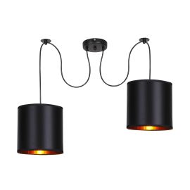 Candi Lux Viseća Lampa Crna 2 2x40W E27