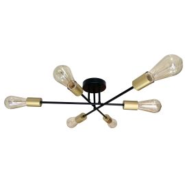 Crespilo Luster Crni 6x40W E27