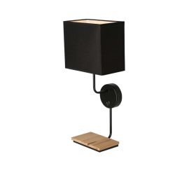 Keto Zidna Lampa sa Prekidačem Crna 1x40W E14 