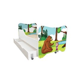 Dečiji Krevet 160X80Cm Happy Kitty + Fioka Maša i Medved