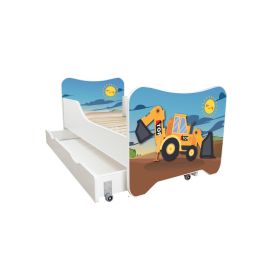 Dečiji Krevet 160X80Cm Happy Kitty + Fioka Excavator
