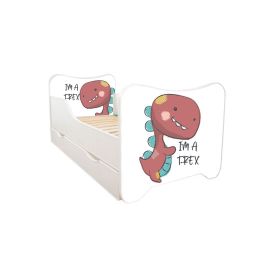 ABC Beds Dečiji Krevet sa Fiokom 160X80 cm Dino T-Rex