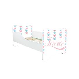 ABC Beds Dečiji Krevet 160X80 cm Srculence sa Imenom Vašeg Deteta