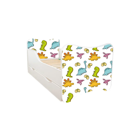 ABC Beds Dečiji Krevet sa Fiokom 160X80 cm Šareni Dino