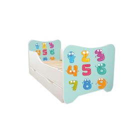 ABC Beds Dečiji Krevet sa Fiokom 160X80 cm Brojevi