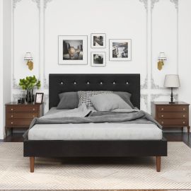 Versaj Bračni Krevet 216X164X108 cm - Crni