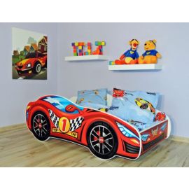 Dečiji Krevet 140X70Cm (Trkački Auto) Red
