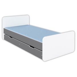 Krevet Alfa 200X90 Sa Fiokom+Dušek Sivi