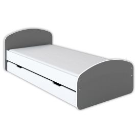 Krevet Sa Fiokom 200X90 Luna Sivi