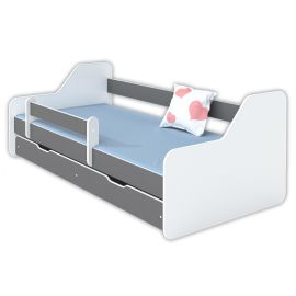 Krevet Sa Fiokom I Dušekom160X80 Dione Sivi